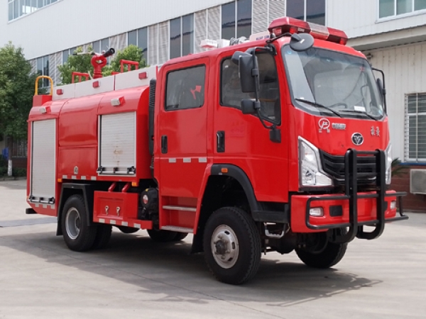 豪曼四驅水罐消防車
